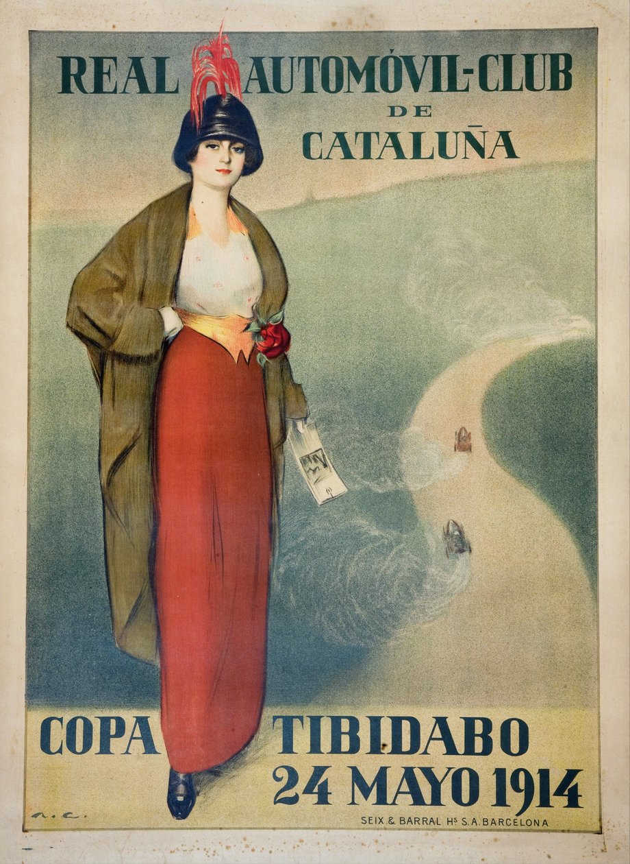 Real Automobil Club de Cataluna (Poster) von Ramón Casas