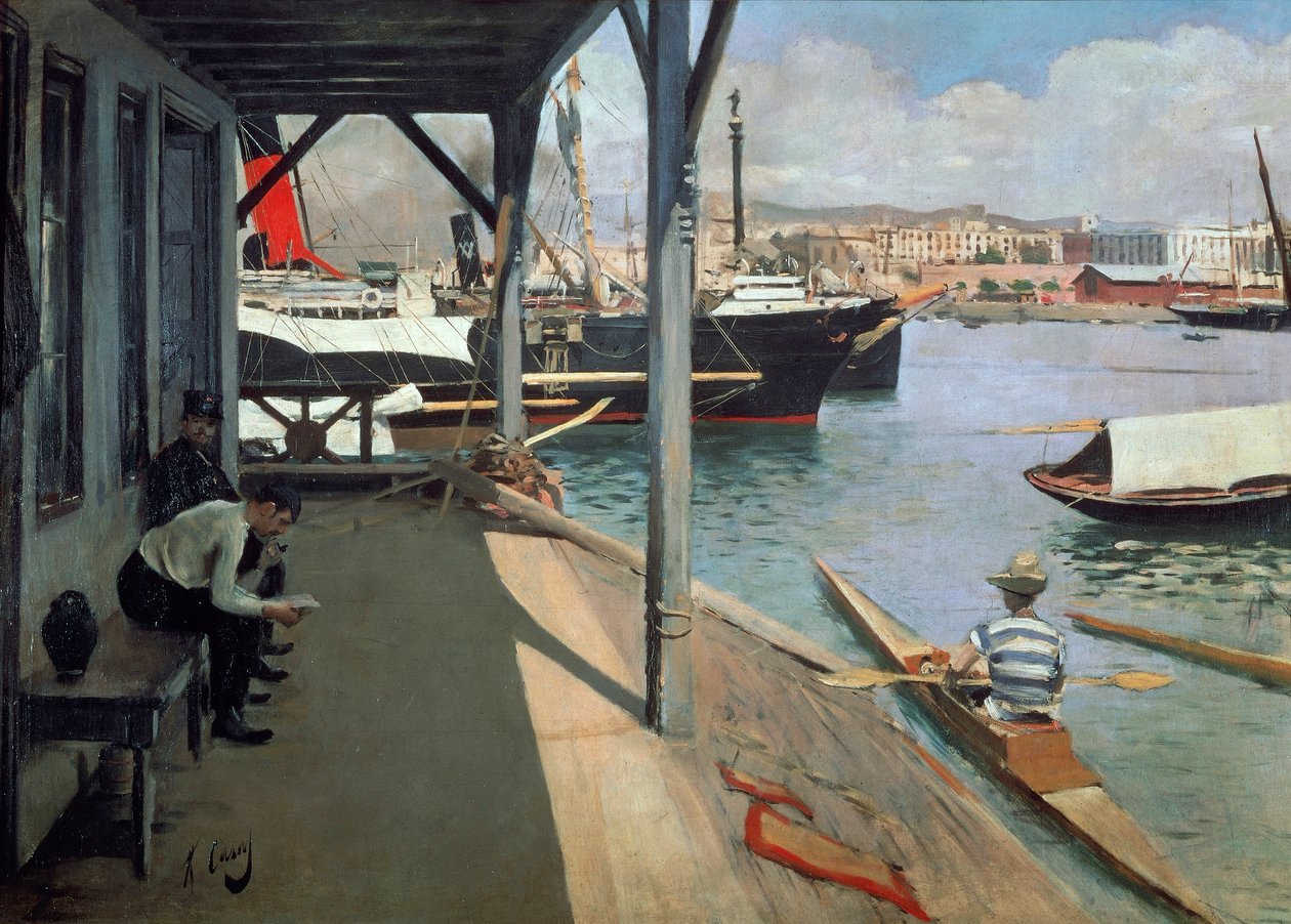 Der Hafen von Barcelona von Ramon Casas i Carbo