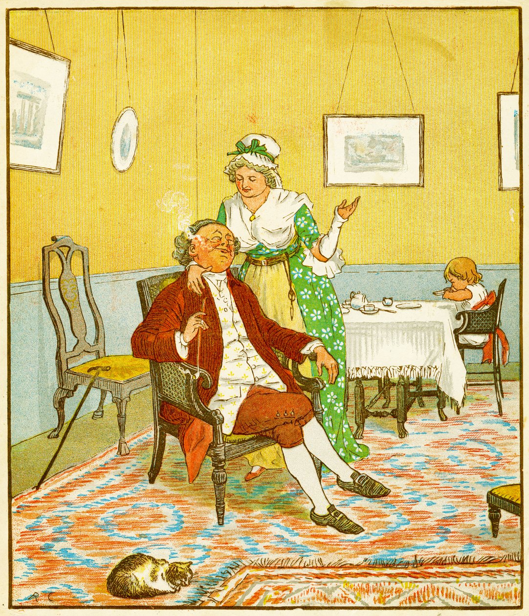 Frontispiz, The Diverting History of John Gilpin, 1878 von Randolph Caldecott