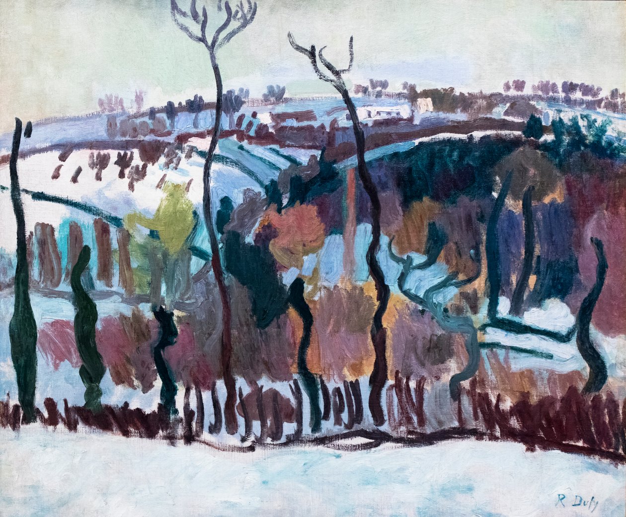 Vorhang aus Bäumen in Falaise von Raoul Dufy
