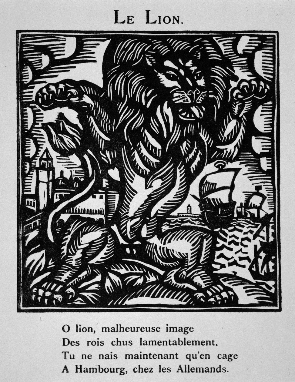 Der Löwe - in „Le Bestiaire ou cortège d