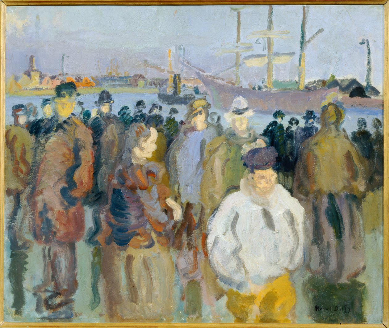 Kai in Rouen von Raoul Dufy
