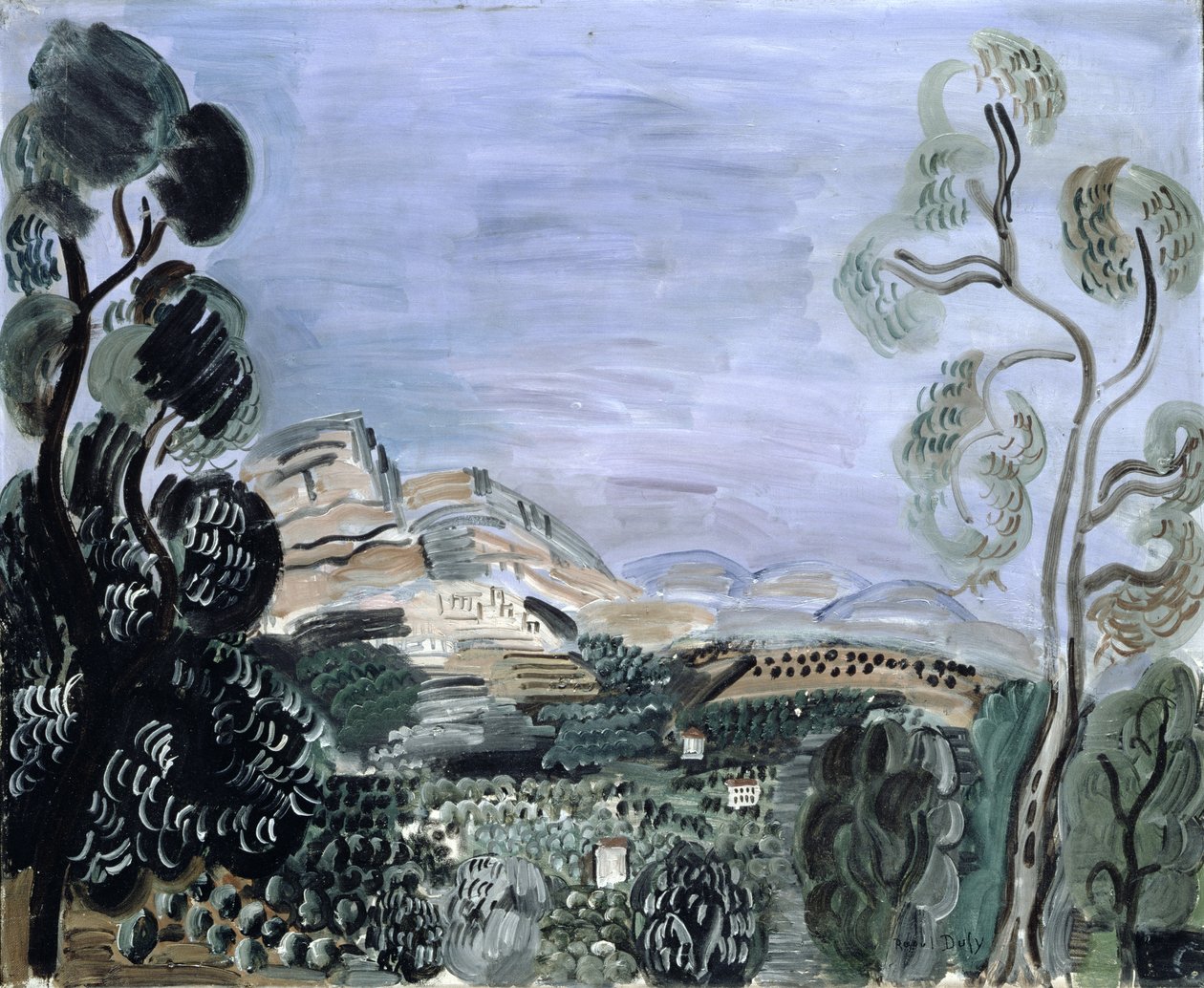 Die Bucht von Saint-Jeannet, um 1922-23 von Raoul Dufy