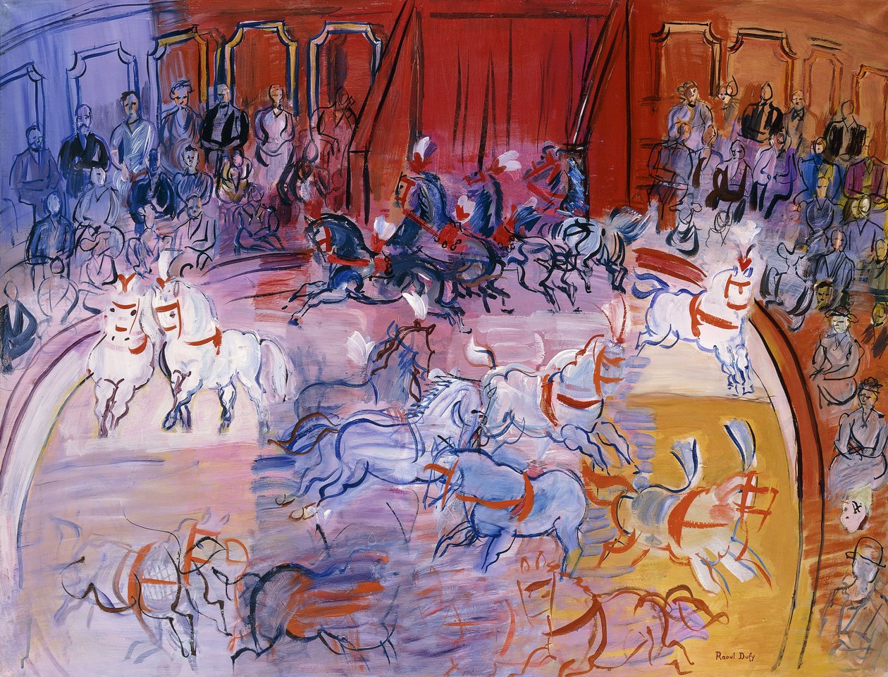 Das große Zelt, um 1935 von Raoul Dufy