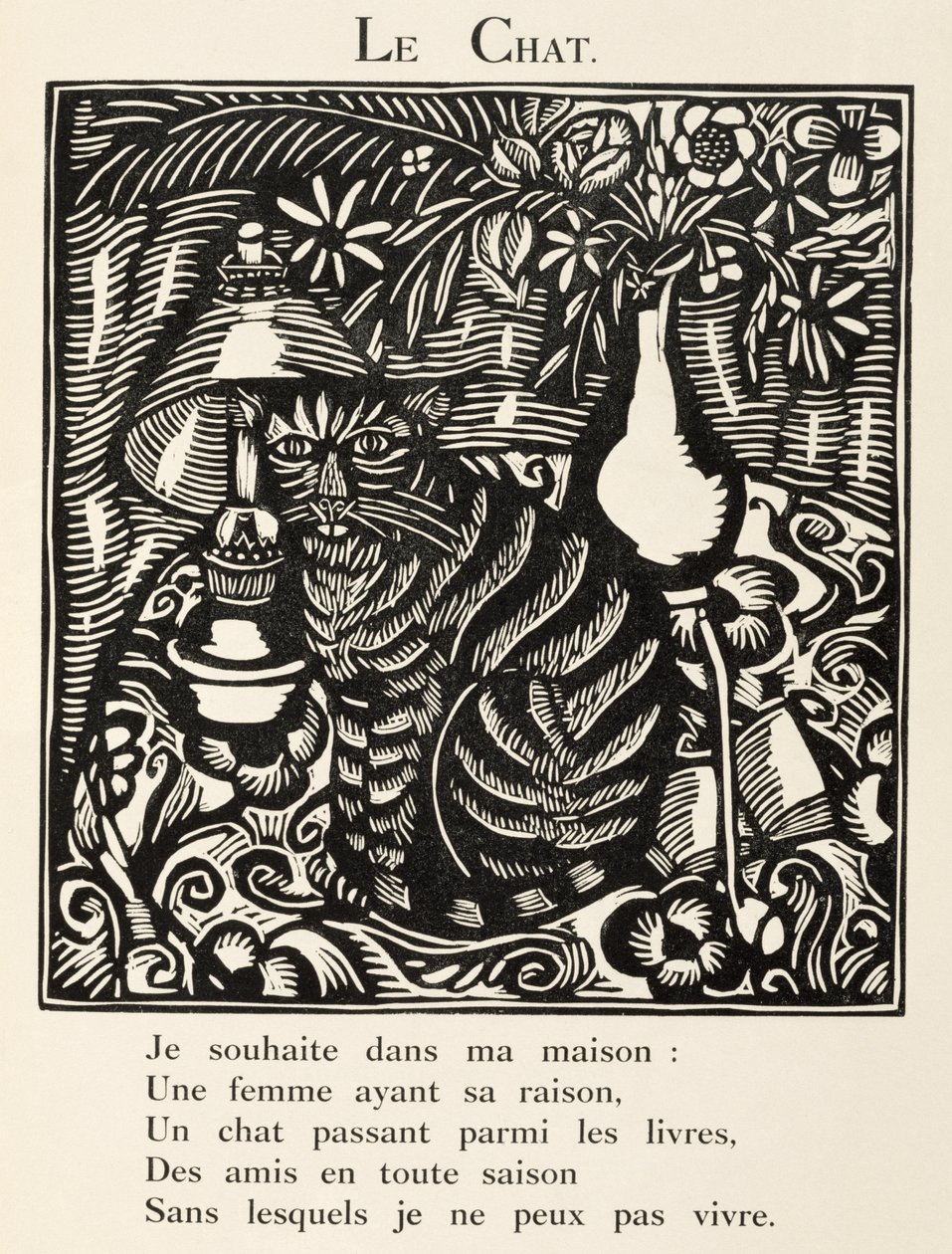 Die Katze, Illustration aus 