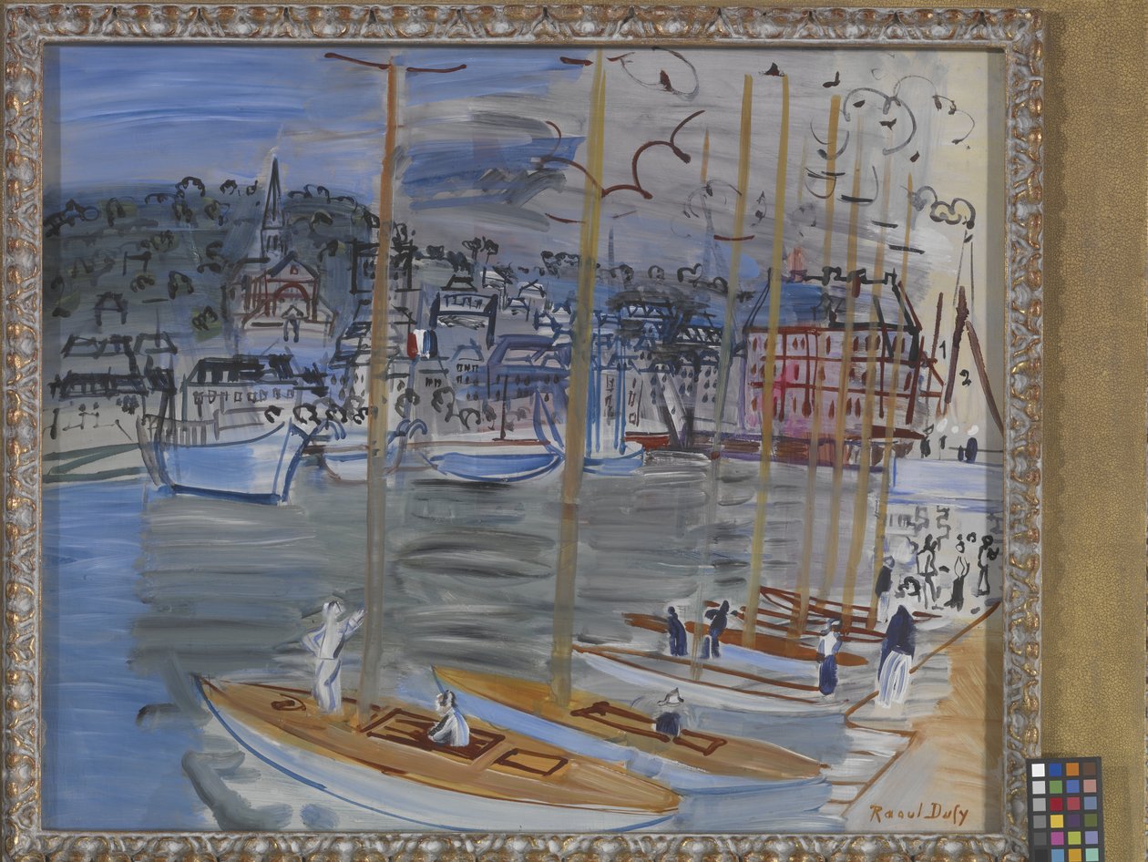 Yachten im Hafen von Deauville von Raoul Dufy