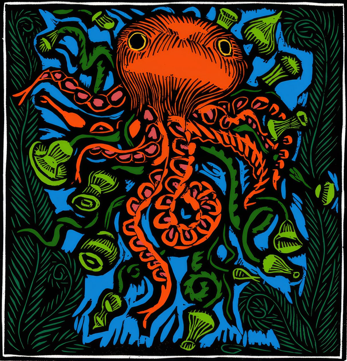 Zoologie / Meeresleben / Oktopus von Raoul Dufy