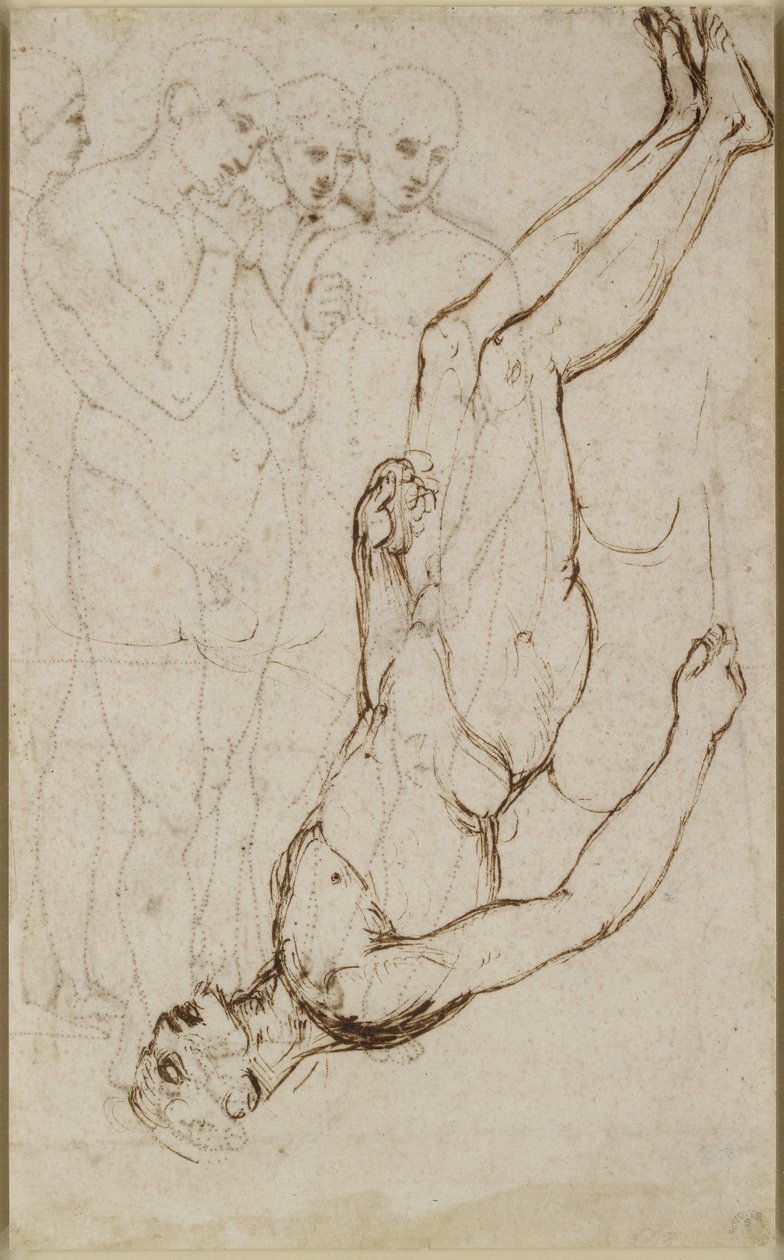 Rückseite: Studie des Körpers Christi in einer Pietà, WA1846.171 von Raffaello Sanzio Raphael