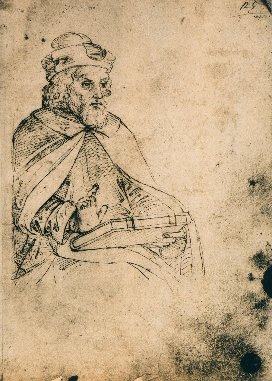Weibliche Figur mit Buch von Raffaello Sanzio Raphael