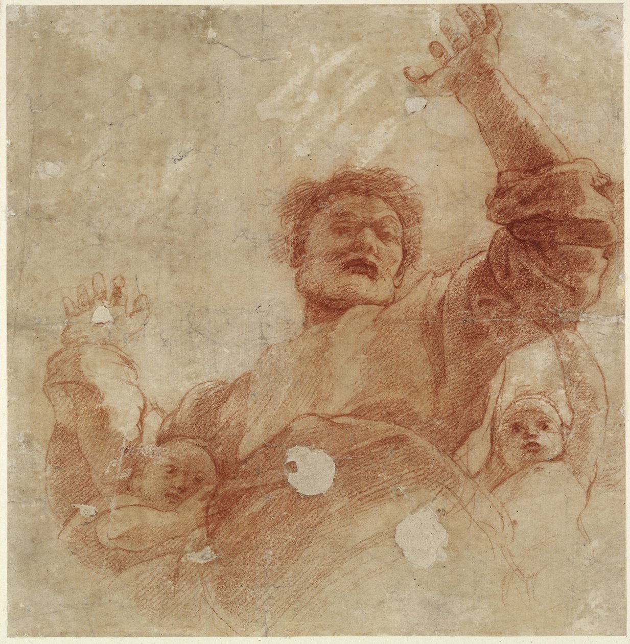 Studie für eine Figur des Allmächtigen von Raffaello Sanzio Raphael