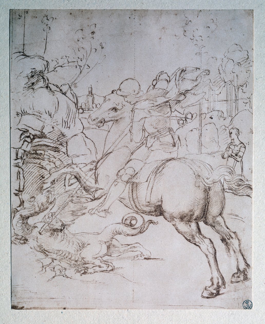 St. Georg und der Drache von Raphael