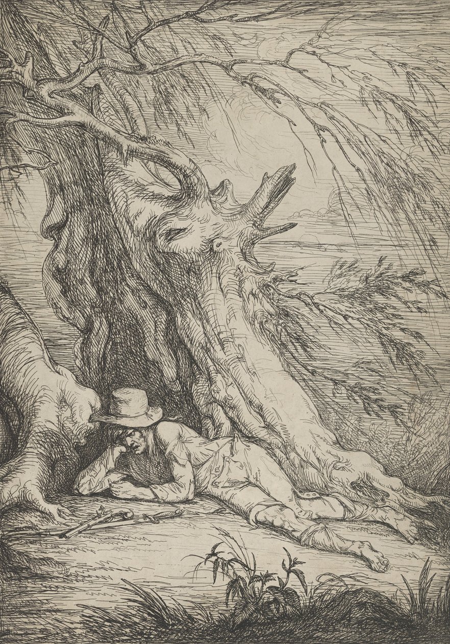 Bandit unter einem Baum, 1795-1801 von Raphael Lamar West