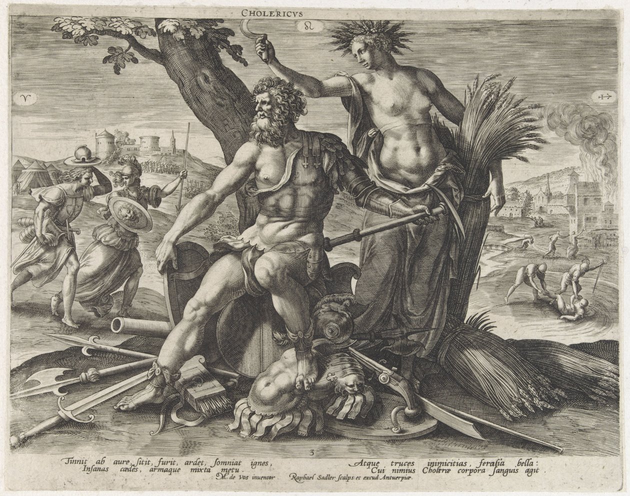Cholerisches Temperament von Raphaël Sadeler (I)