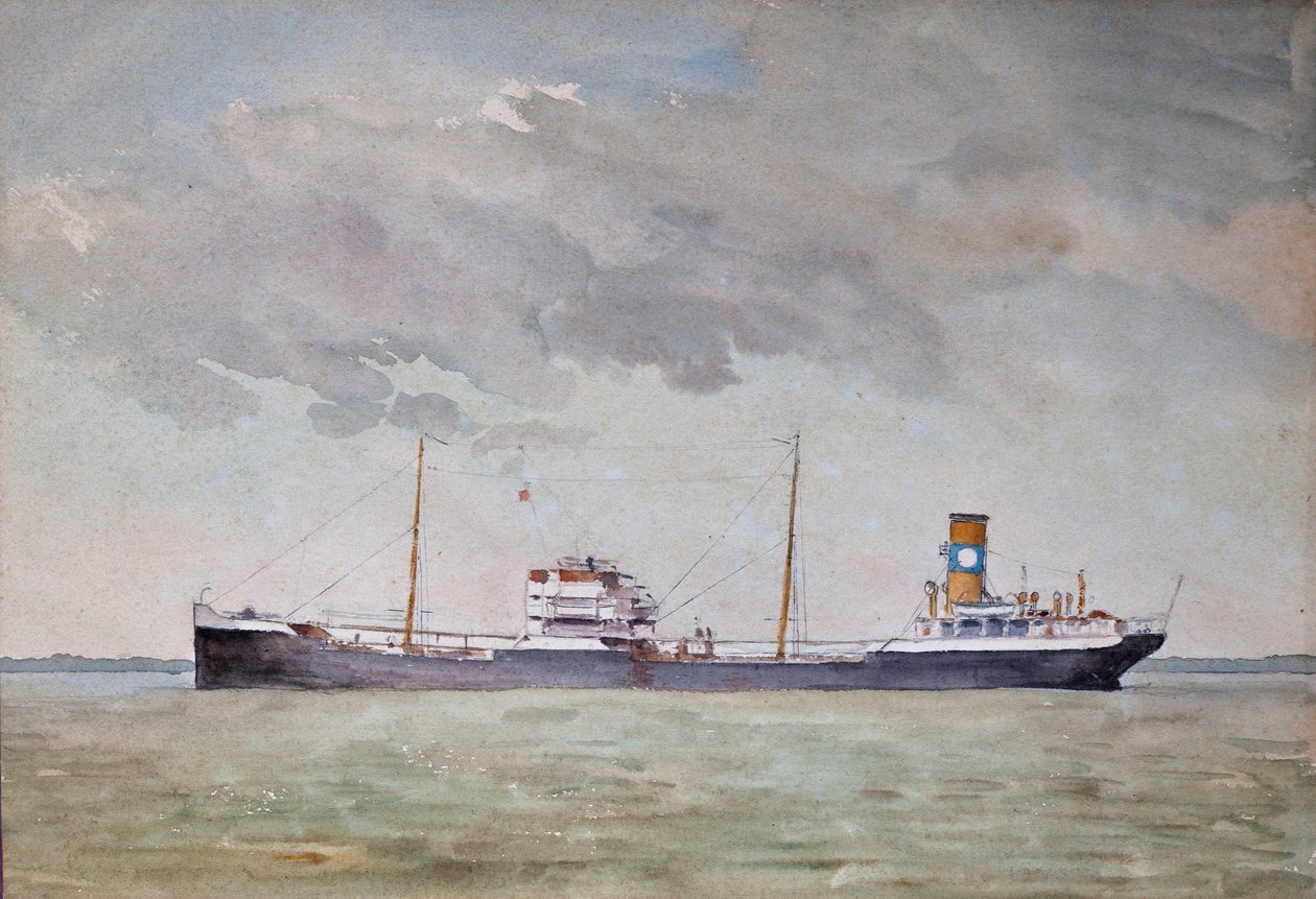 Fracht auf der Gironde-Mündung von Raymond Bonnefon