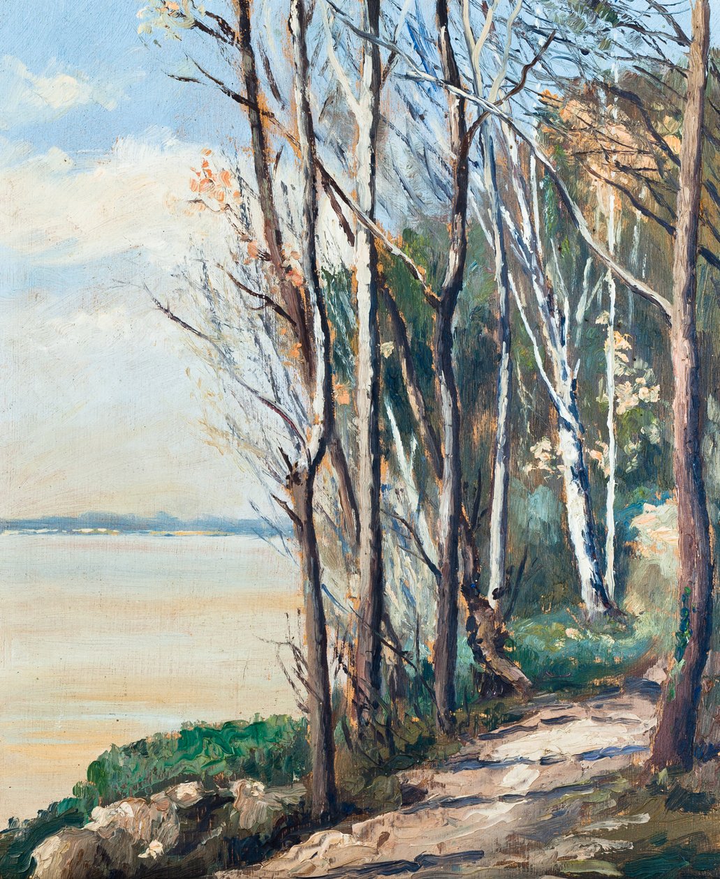 Pfad am Ufer der Gironde-Mündung, 16. März von Raymond Bonnefon