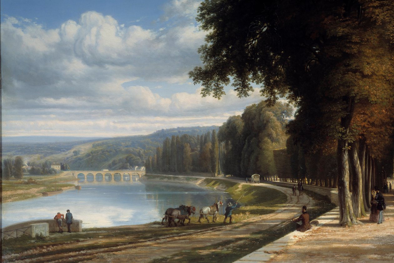 Spaziergang im Parc de Saint Cloud (Detail) von Raymond Esbrat