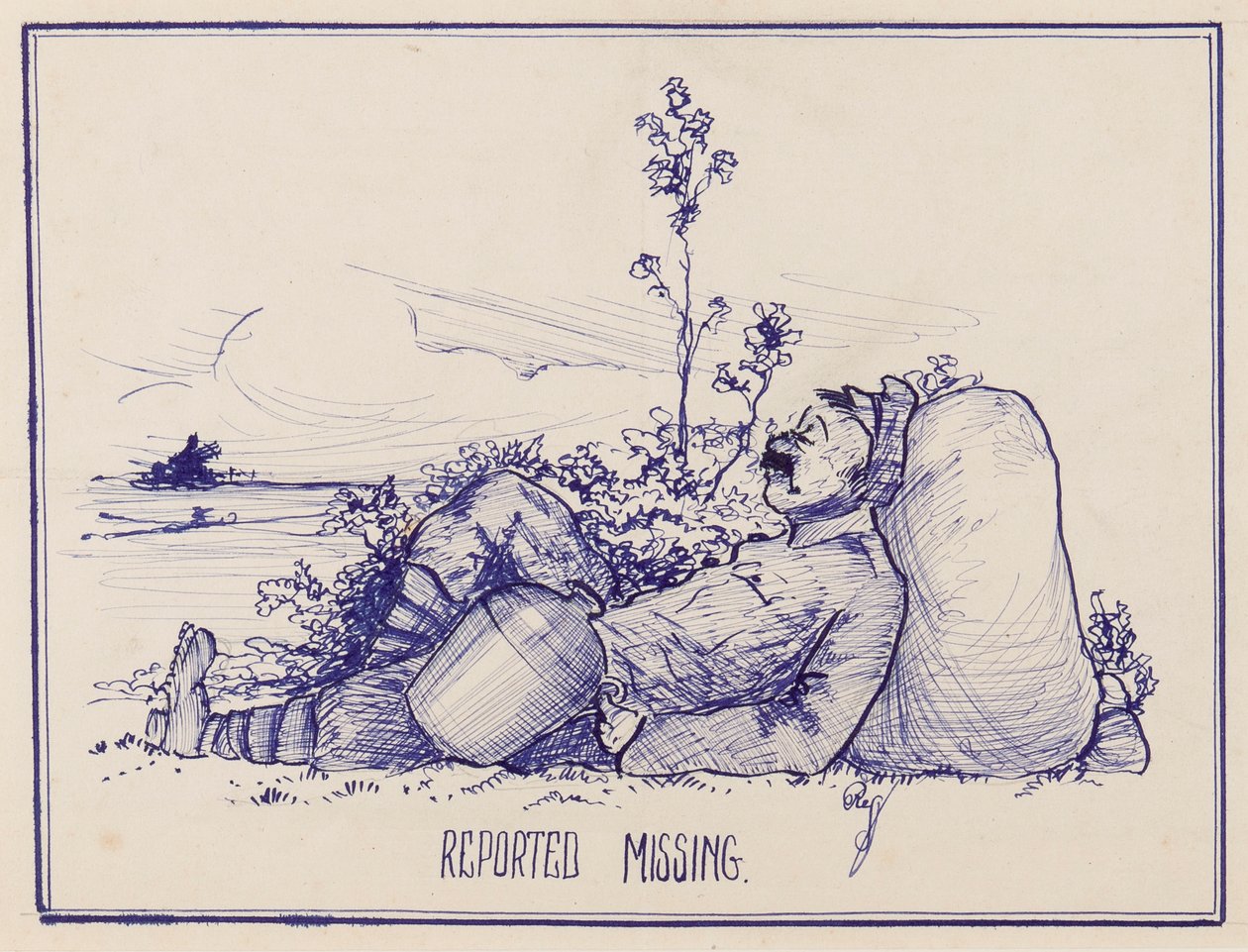 Vermisst gemeldet, 1914-18 von Reg G. Preston