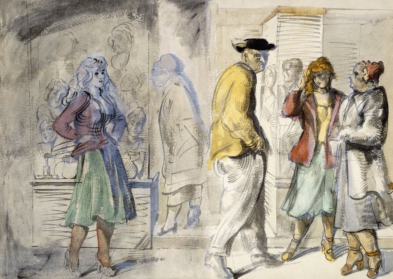 New Yorker Straßenszenen von Reginald Marsh