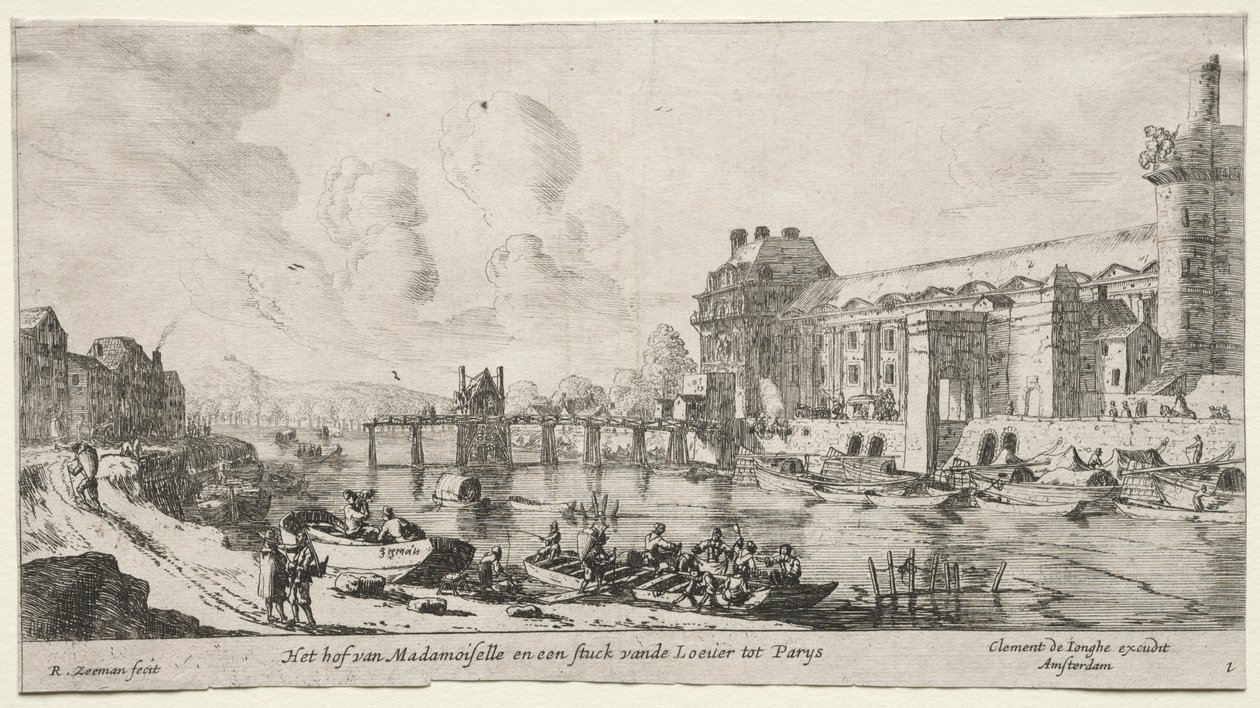 Ansichten von Paris: Blick auf den Louvre und die Tuilerien von Reinier Nooms