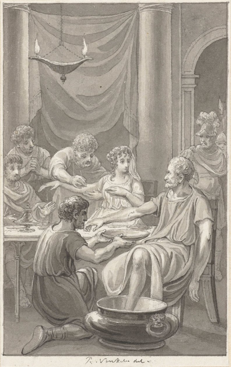 Der Selbstmord von Seneca und seiner Frau von Reinier Vinkeles (I)