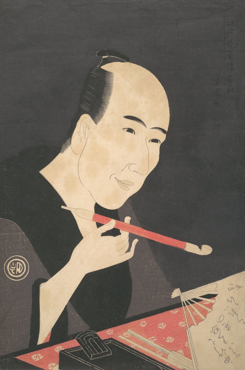 Der Schriftsteller Santo Kyoden alias Kitao Masanobu, ca. 1795 von Chōkyōsai Eiri