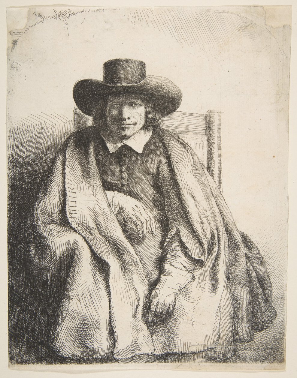 Clement de Jonghe, Kunsthändler, 1651 von Rembrandt van Rijn