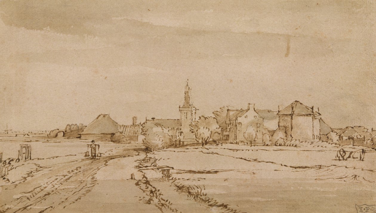 Ansicht von Diemen, ca. 1650-52 von Rembrandt van Rijn