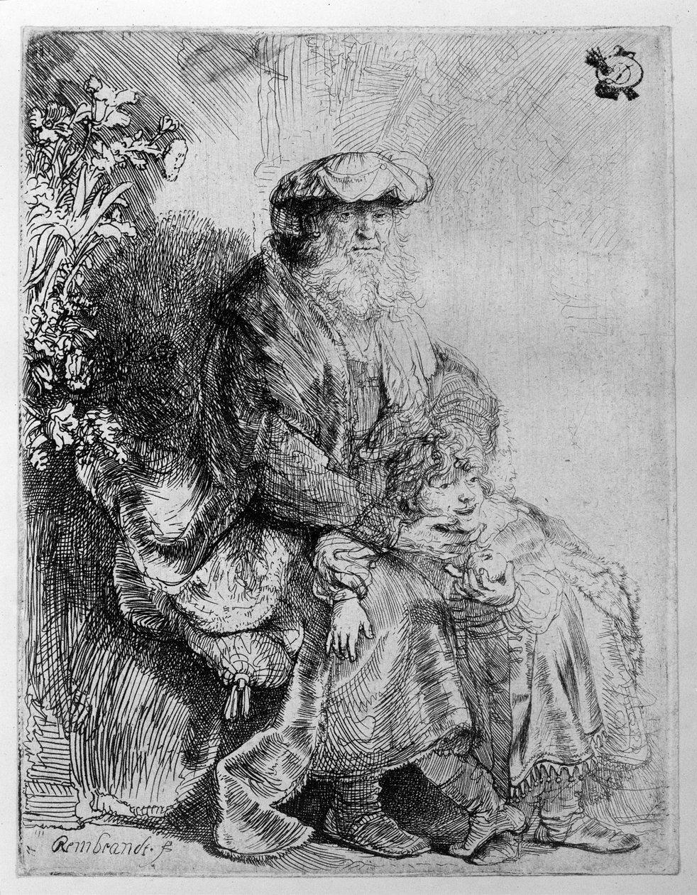 Abraham hält den jungen Isaak, ca. 1637 von Rembrandt van Rijn