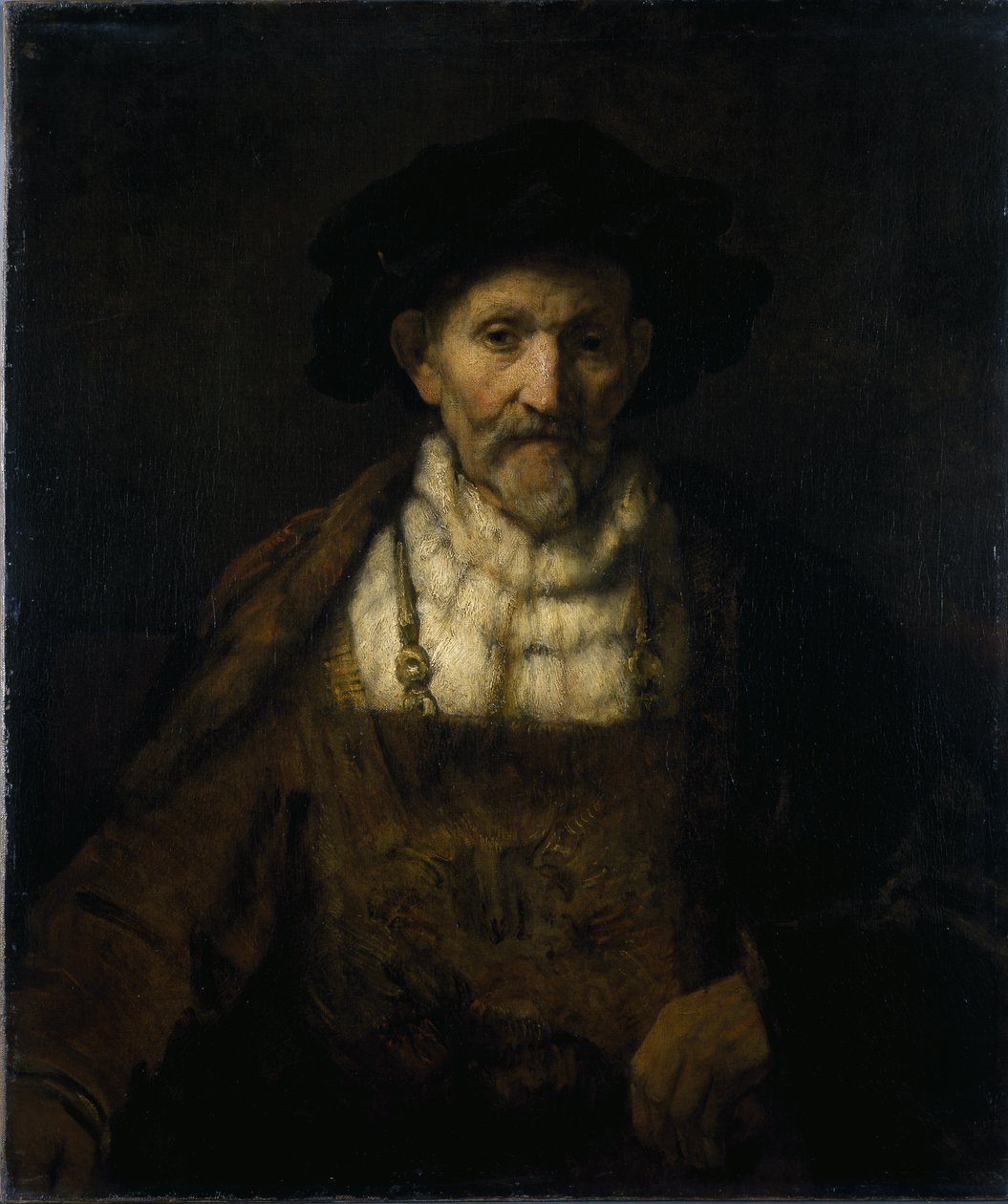 Ein alter Mann in fantasievoller Kostümierung von Rembrandt Harmensz. van Rijn