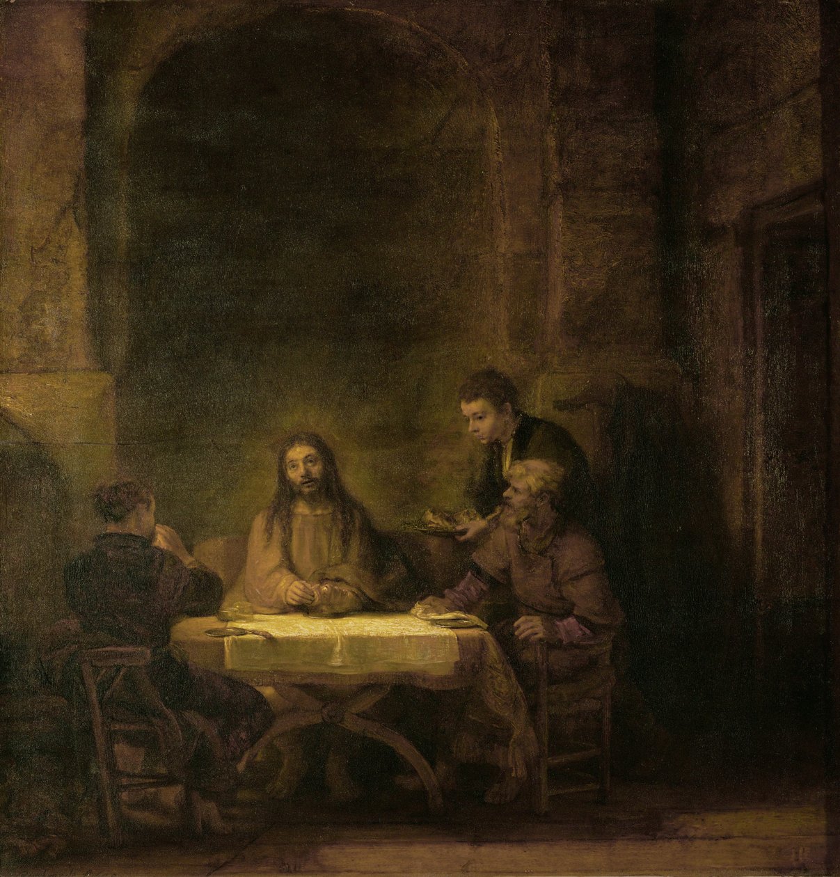 Die Jünger in Emmaus von Rembrandt Harmensz. van Rijn