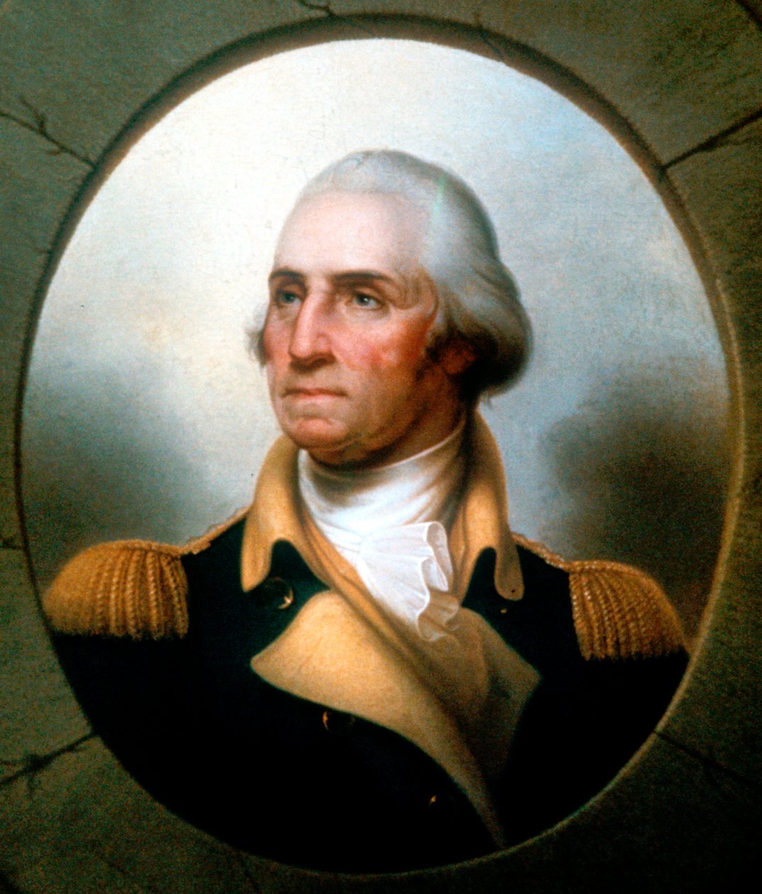 George Washington 1732-99, erster Präsident der Vereinigten Staaten 1789-97 von Rembrandt Peale