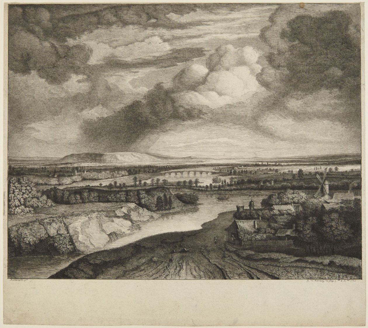 ---- Orage nach Rembrandt von Rembrandt van Rijn