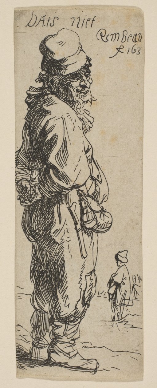 Ein Bauer antwortet: Dats niet, 1634 von Rembrandt van Rijn