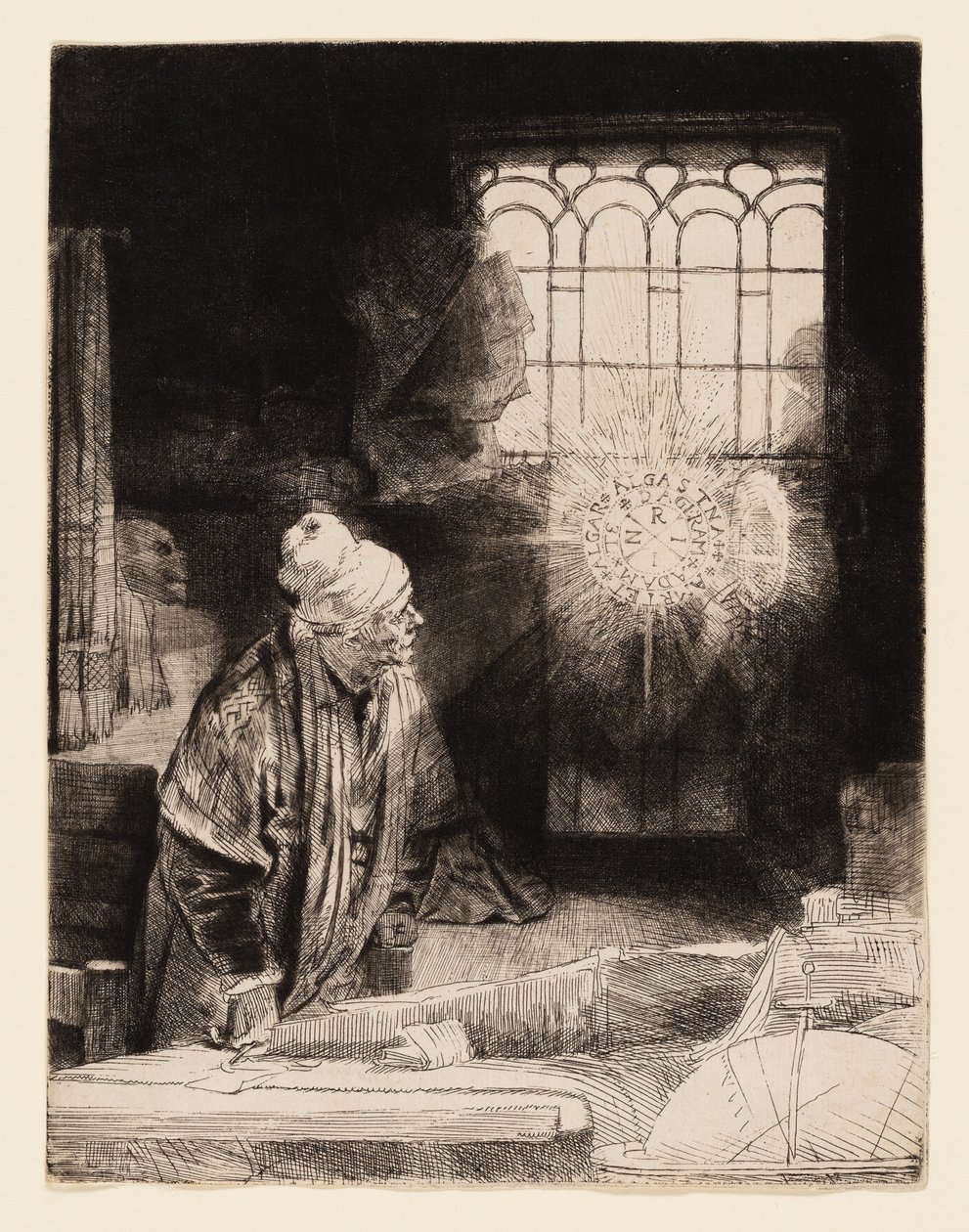 Ein Gelehrter in seinem Studierzimmer (Faust) von Rembrandt van Rijn
