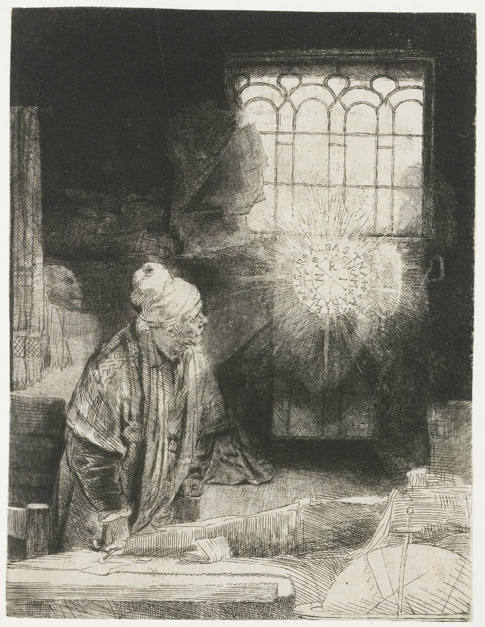 Ein Gelehrter in seinem Arbeitszimmer von Rembrandt van Rijn