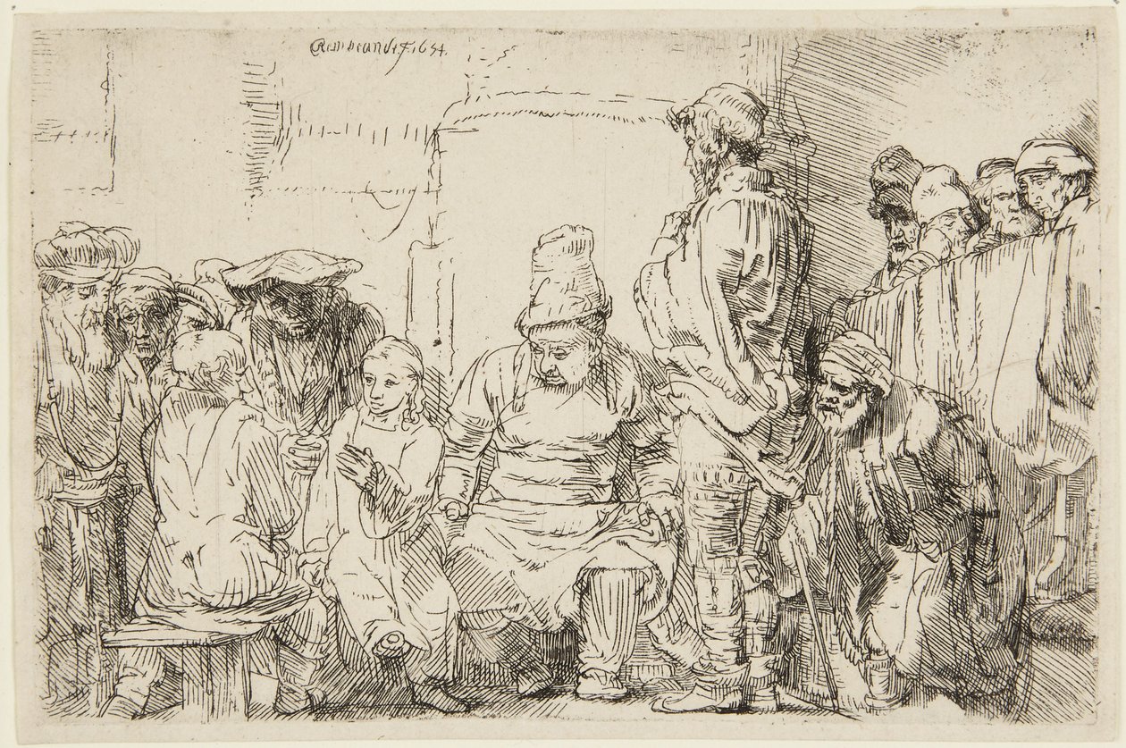 Christus sitzt und disputiert mit den Gelehrten von Rembrandt van Rijn