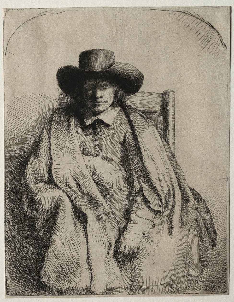 Clement de Jonghe, Druckhändler, 1651 von Rembrandt van Rijn