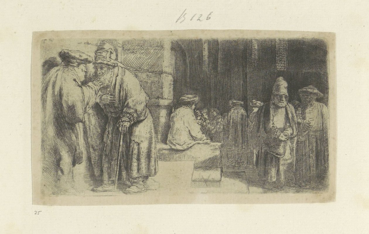 Die Pharisäer im Tempel von Rembrandt van Rijn