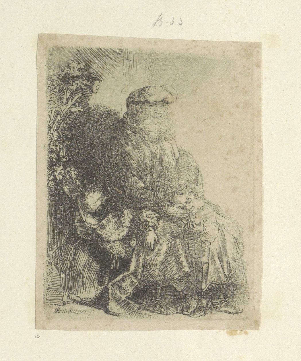 Jakob segnet Benjamin von Rembrandt van Rijn
