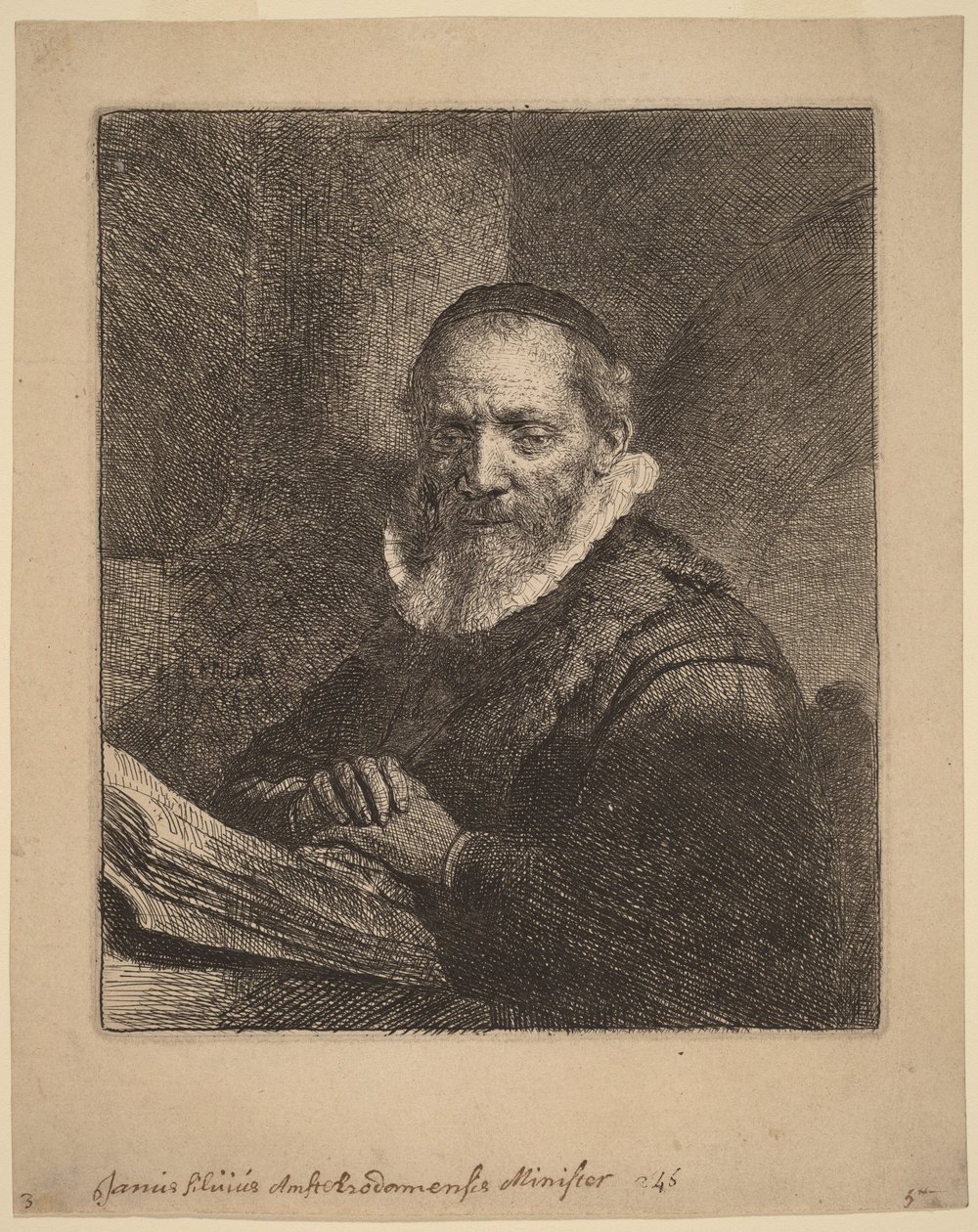 Jan Cornelisz. Sylvius von Rembrandt van Rijn