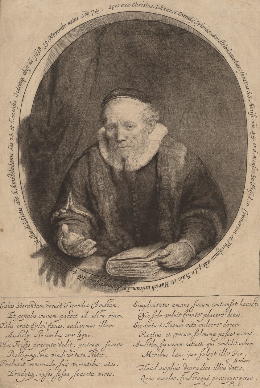 Jan Cornelisz. Sylvius, 1646 von Rembrandt van Rijn