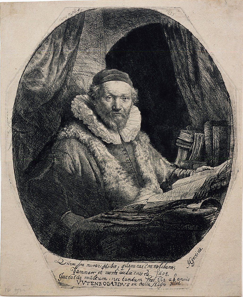 Jan Uytenbogaert, Prediger der Remonstranten von Rembrandt van Rijn