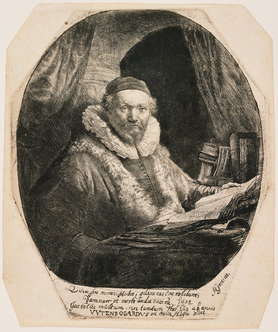Jan Uytenbogaert, Prediger der Remonstranten von Rembrandt van Rijn