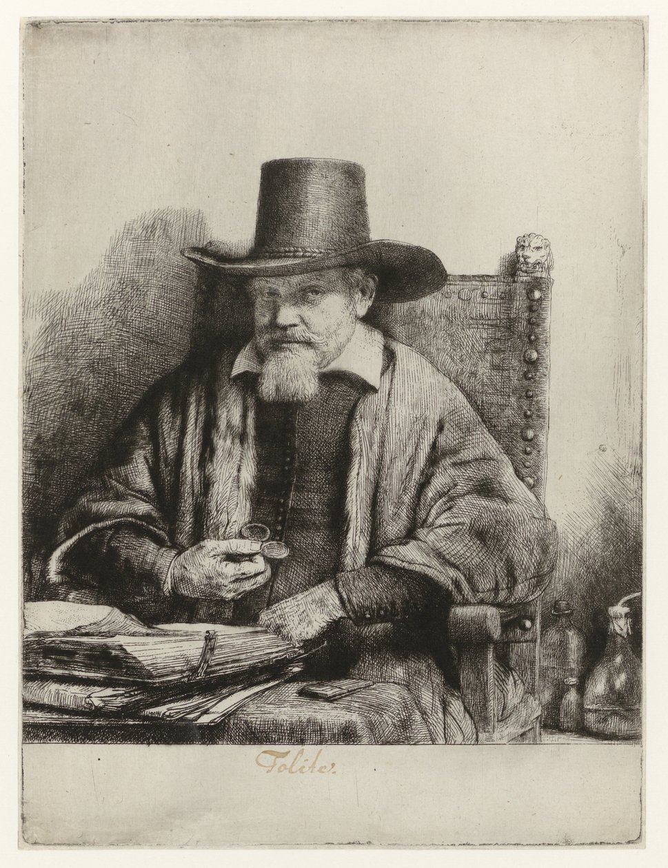 Porträt von Arnold Tholinx (Arnout Tholinx, Inspektor) von Rembrandt van Rijn