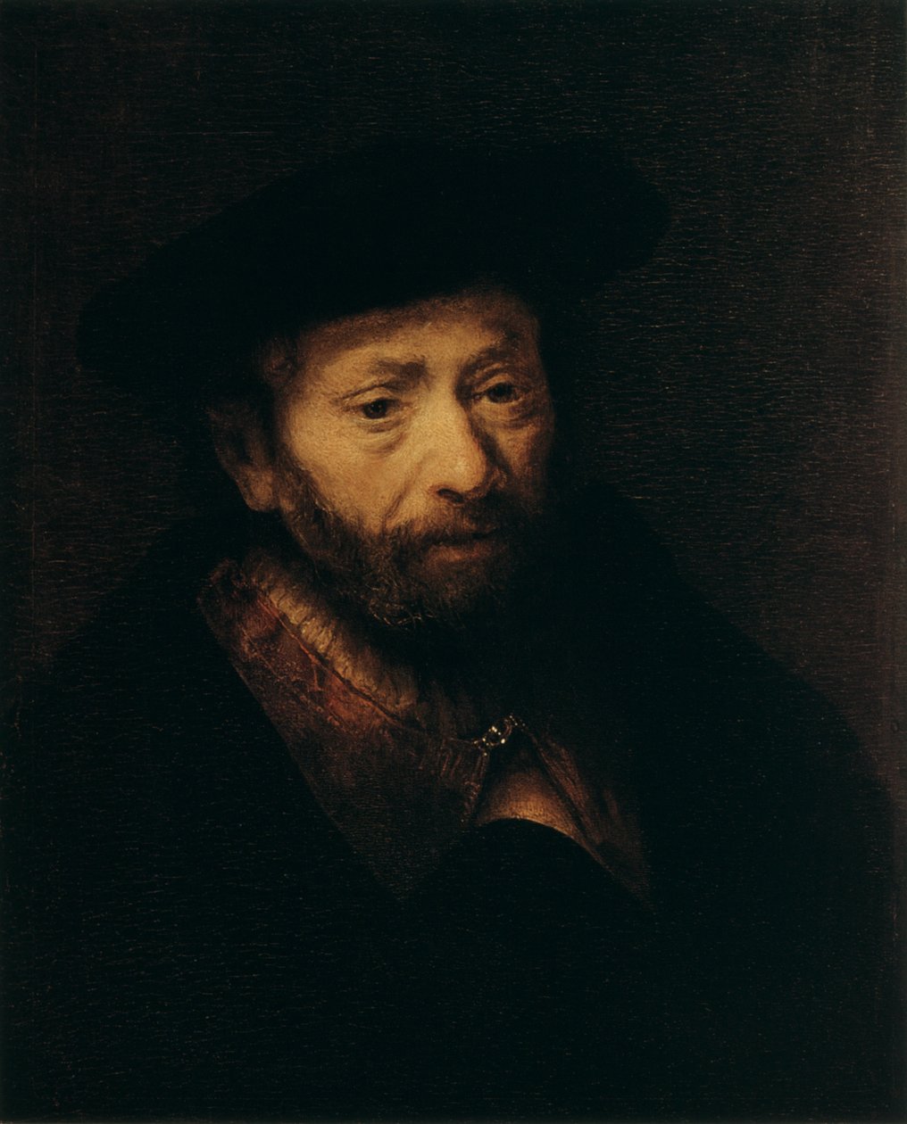 Porträt eines alten Mannes, 17. Jahrhundert von Rembrandt van Rijn