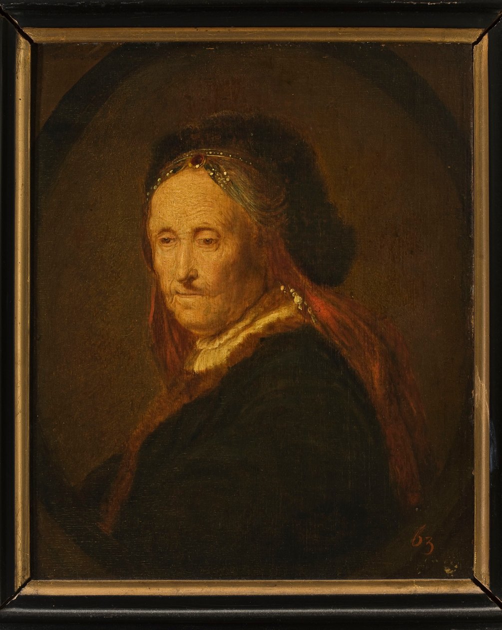 Porträt von Rembrandts Mutter (?) von Rembrandt van Rijn