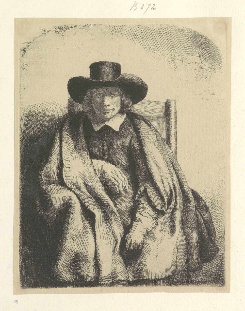 Porträt des Druckhändlers Clement de Jonghe von Rembrandt van Rijn