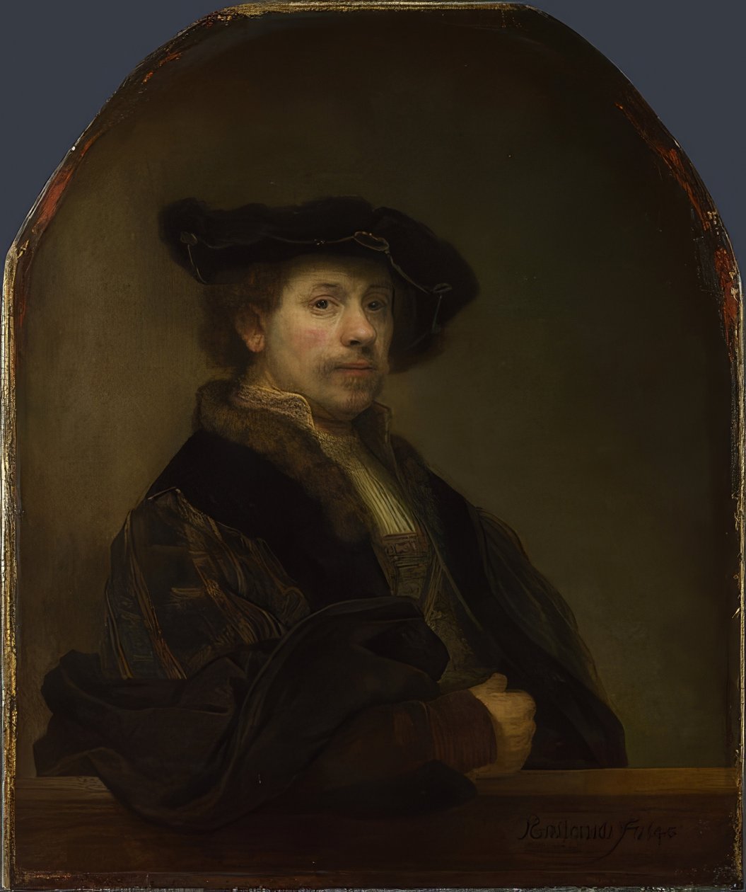 Selbstporträt im Alter von 34 Jahren von Rembrandt van Rijn