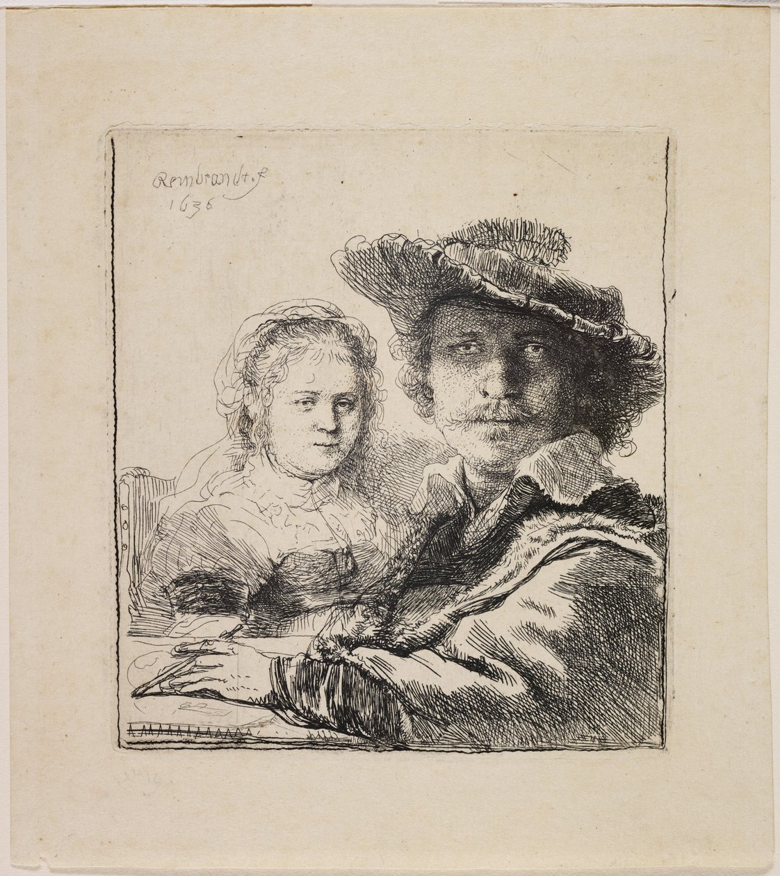 Selbstporträt mit Saskia von Rembrandt van Rijn