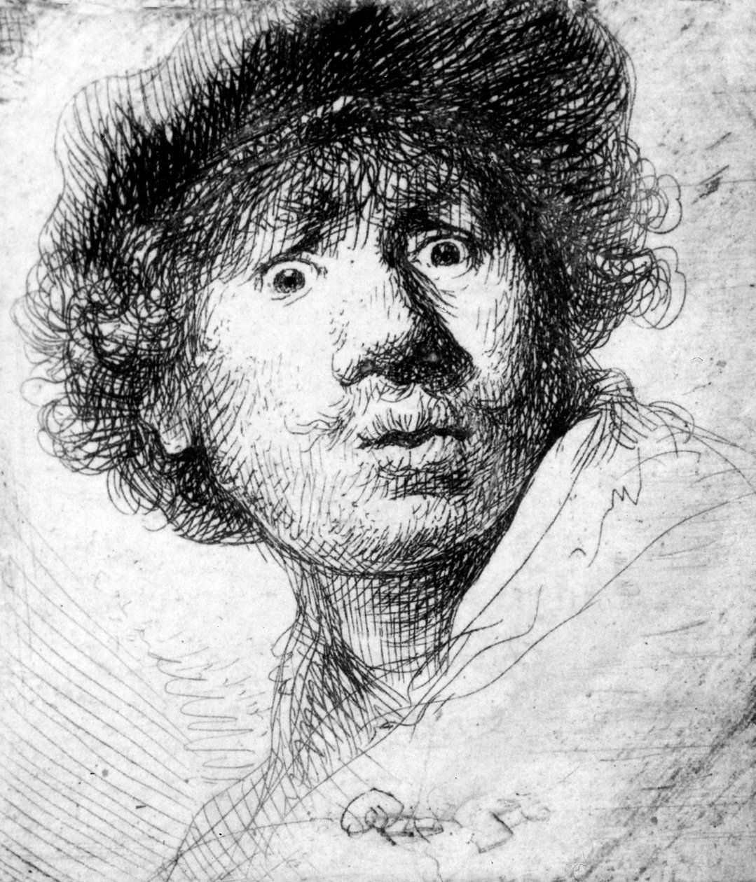 Selbstporträt, 1630 von Rembrandt van Rijn